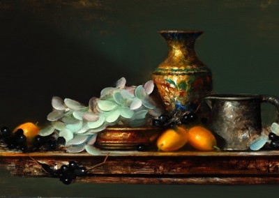 Chinese Vase with Cumquats